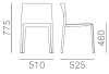 Volt 670 sedia impilabile di Pedrali - foto 1